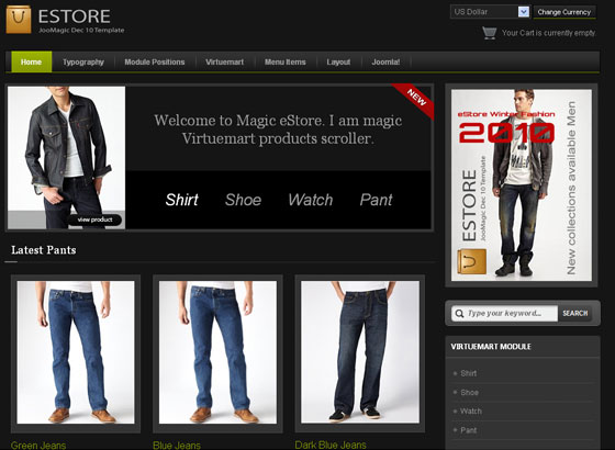 Joomla ecommerce Templates