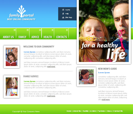 Photoshop Website Templates