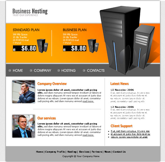 Photoshop Website Templates