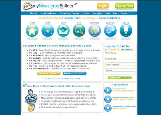 eMail Newsletter Providers