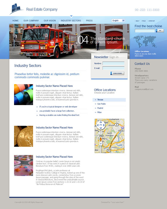 Photoshop Website Templates