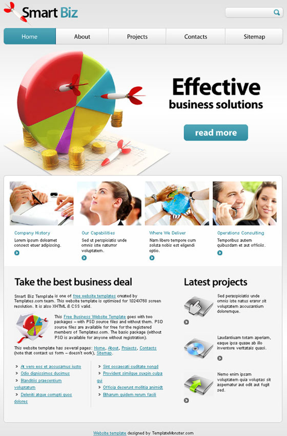 Photoshop Website Templates