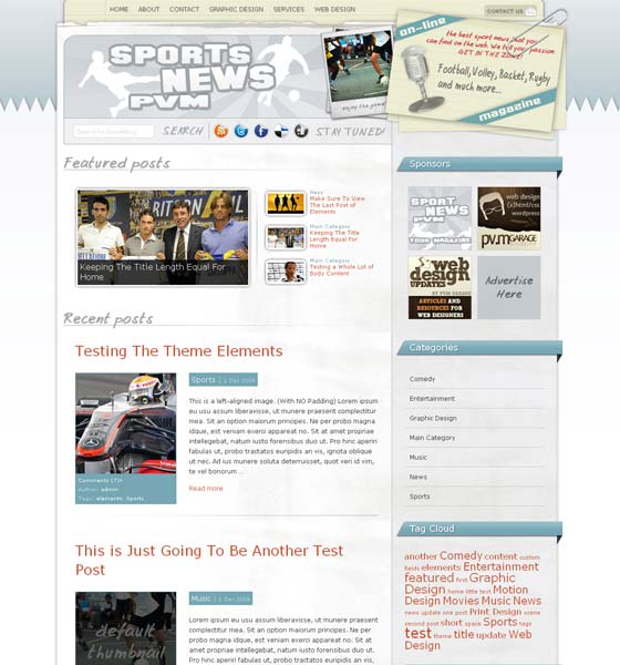 Wordpress Sports Themes