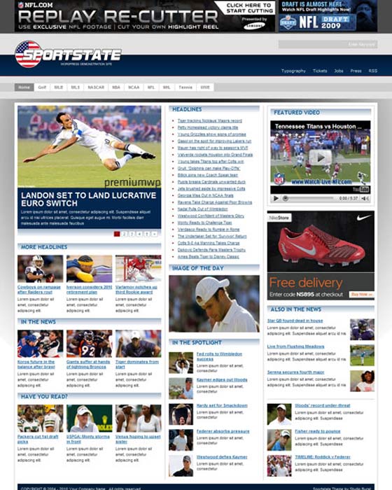 Wordpress Sports Themes