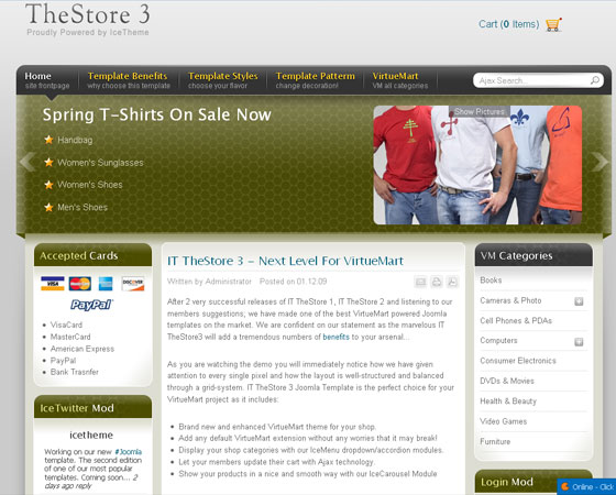 Joomla ecommerce Templates