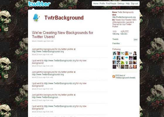 Awesome twitter backgrounds