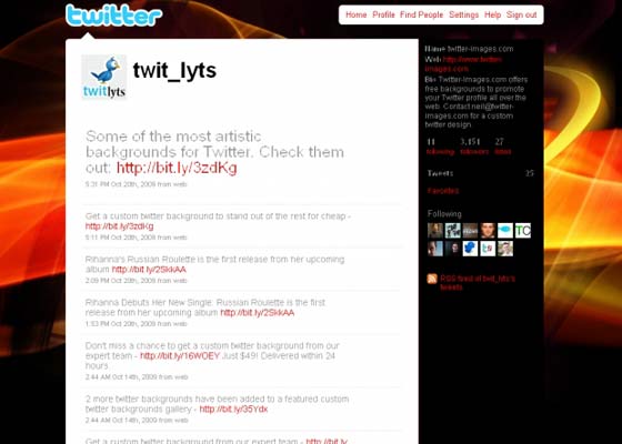 Awesome twitter backgrounds