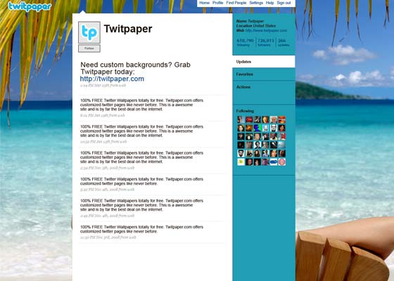 Awesome twitter backgrounds