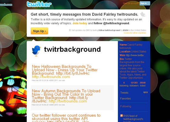 Awesome twitter backgrounds