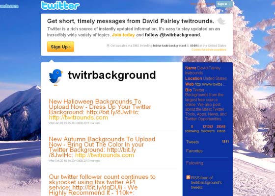 Awesome twitter backgrounds