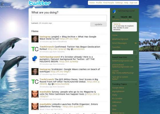 Awesome twitter backgrounds