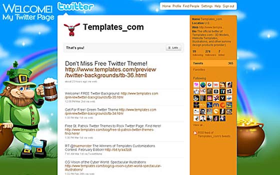 Awesome twitter backgrounds