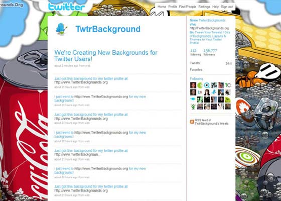 Awesome twitter backgrounds