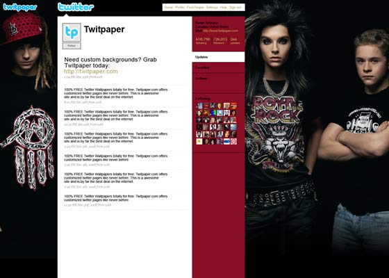 Awesome twitter backgrounds
