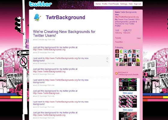 Awesome twitter backgrounds