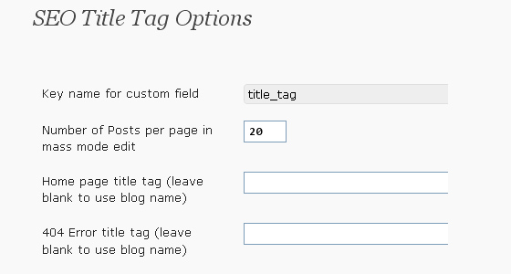 Wordpress SEO Plugins