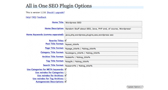 Wordpress SEO Plugins