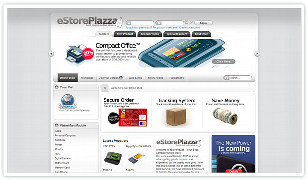 Joomla ecommerce Templates