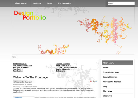 Joomla Portfolio Templates