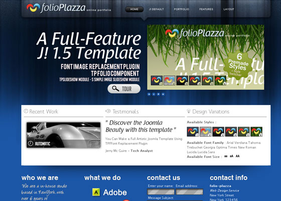 Joomla Portfolio Templates