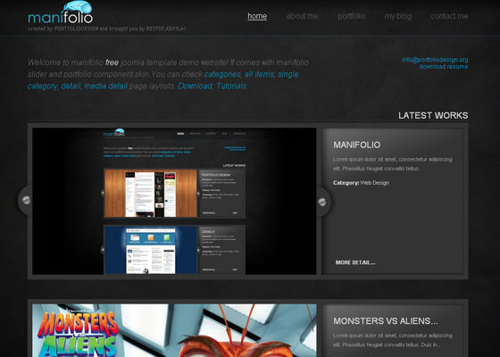 Joomla Portfolio Templates