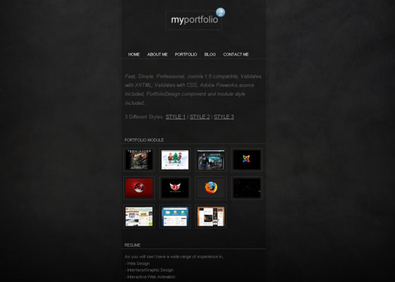 Joomla Portfolio Templates