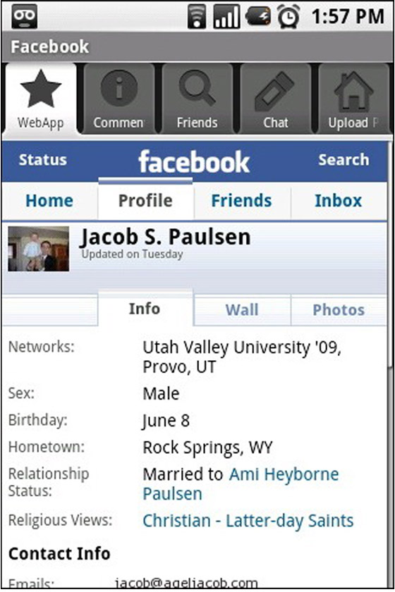 Android socail apps
