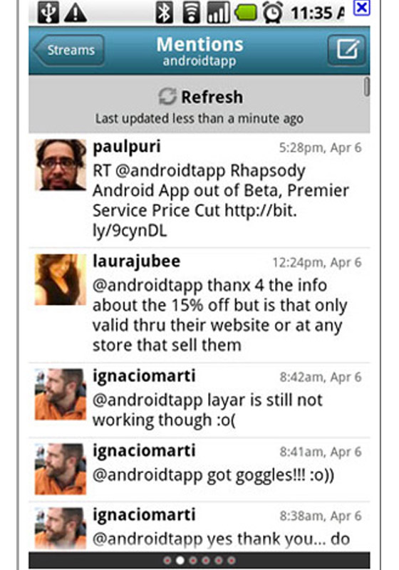 Android socail apps