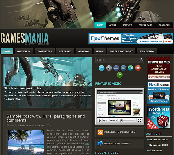 wordpress Free Business Themes