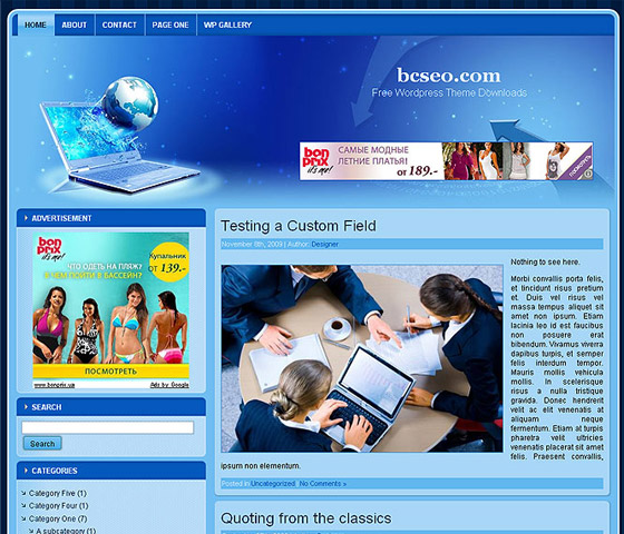 wordpress Free Business Themes
