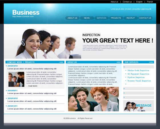 Free Psd Website templates
