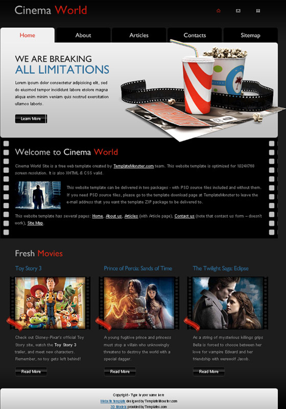 Free Psd Website templates
