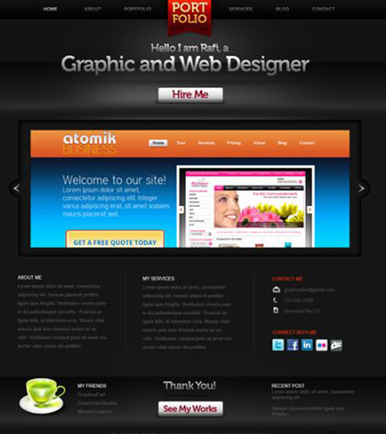 Free Psd Website templates