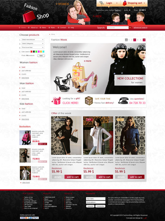 Free Psd Website templates