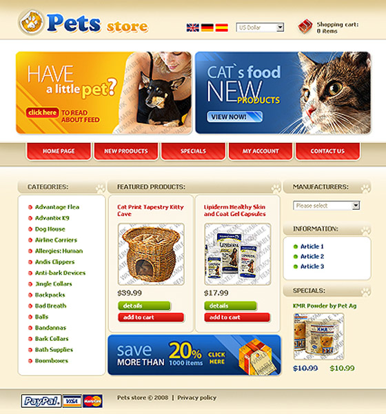 Free Psd Website templates