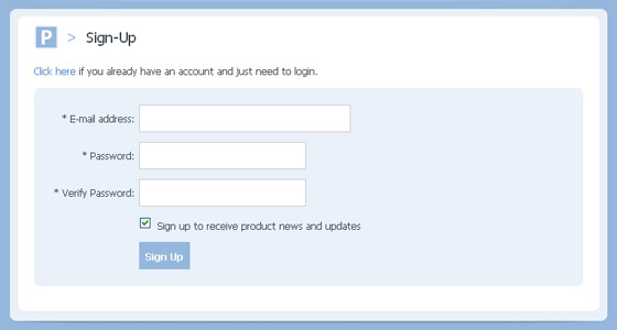 Best Sign Up Forms Examples
