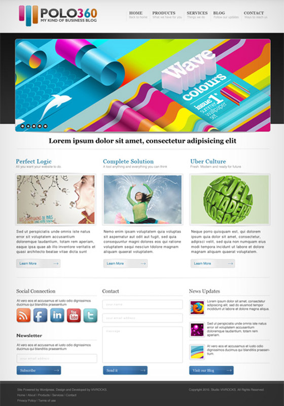Free Psd Website templates