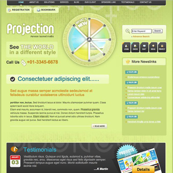 Free Psd Website templates