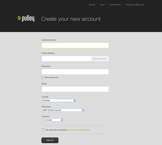 Best Sign Up Forms Examples