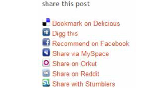 Social Bookmark Plugins For WordPress