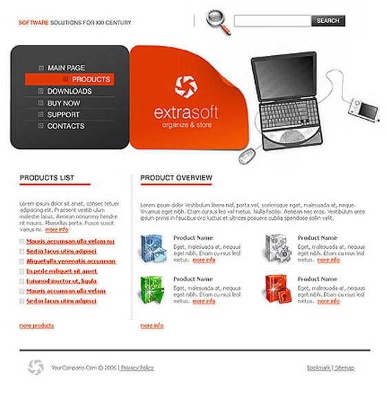 Free Psd Website templates