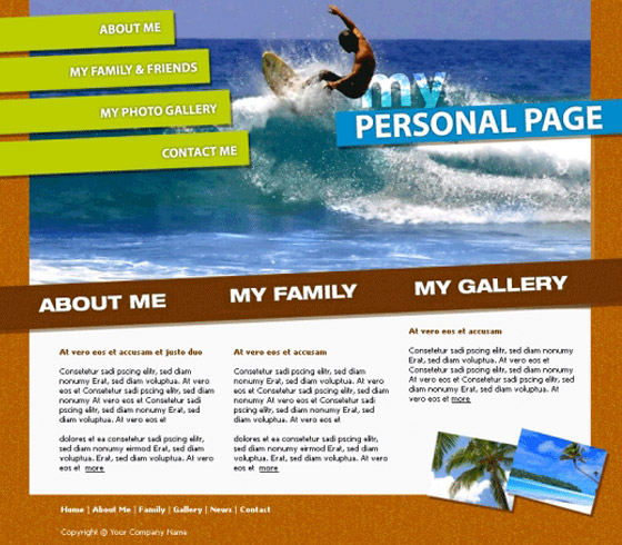 Free Psd Website templates
