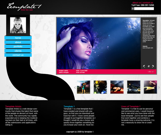 Free Psd Website templates