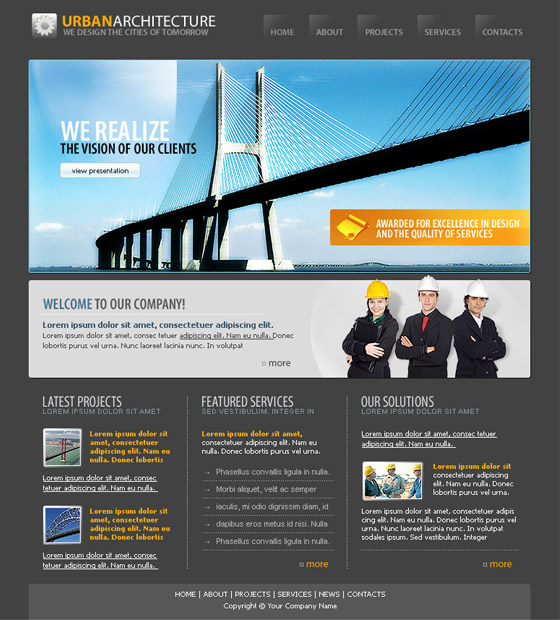 Free Psd Website templates