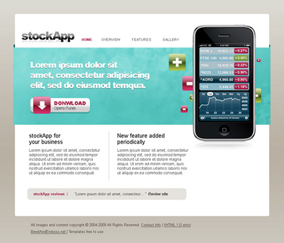Free Psd Website templates