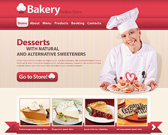 Ribbons in a Web Design