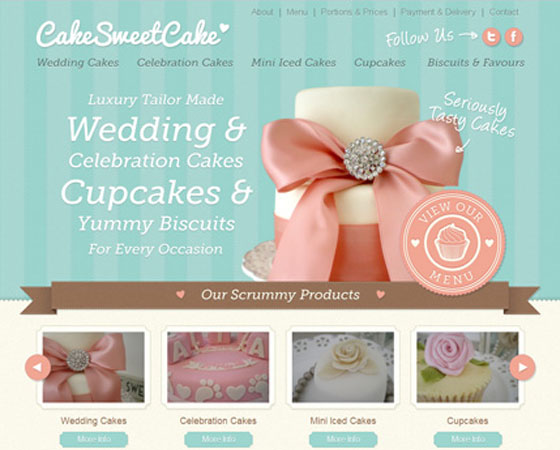 Ribbons in a Web Design