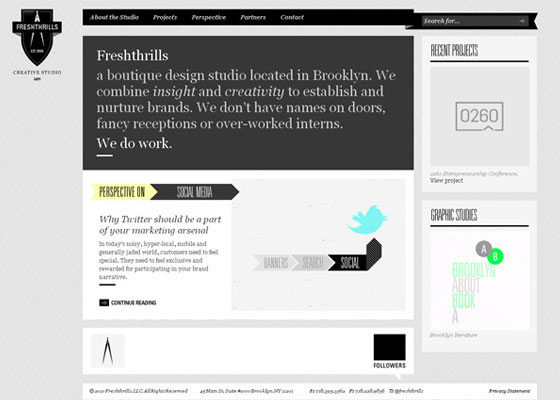 Ribbons in a Web Design