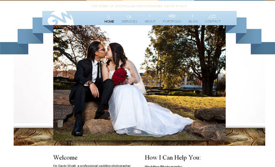 Ribbons in a Web Design