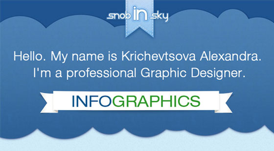 Ribbons in a Web Design